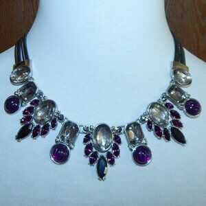 White House/Black Market Purple Necklace